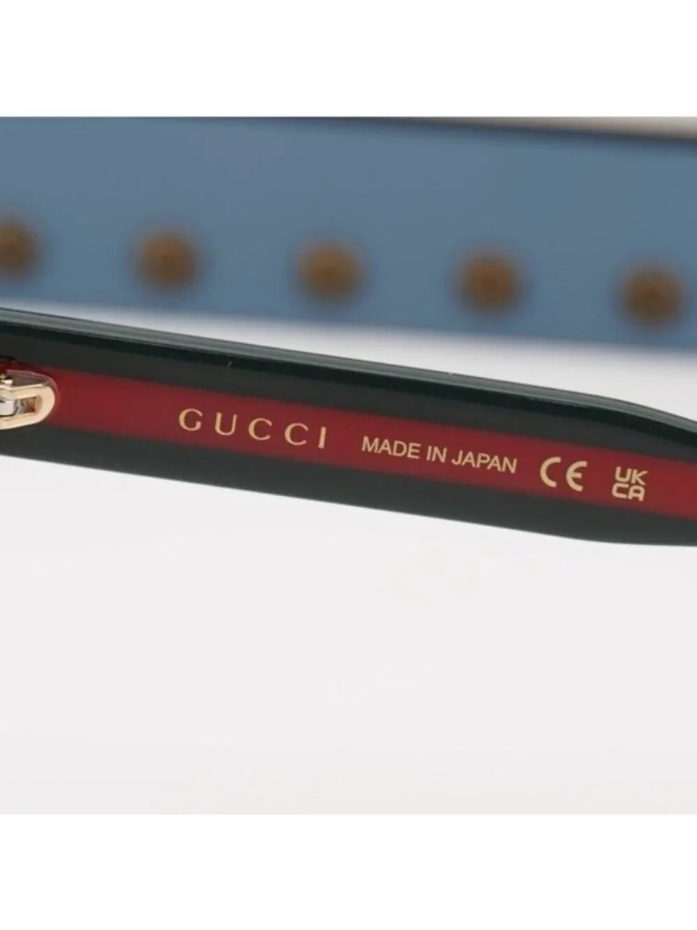 Gucci GG1870O 005 Square Eyeglasses 56mm - Black/Green/Red